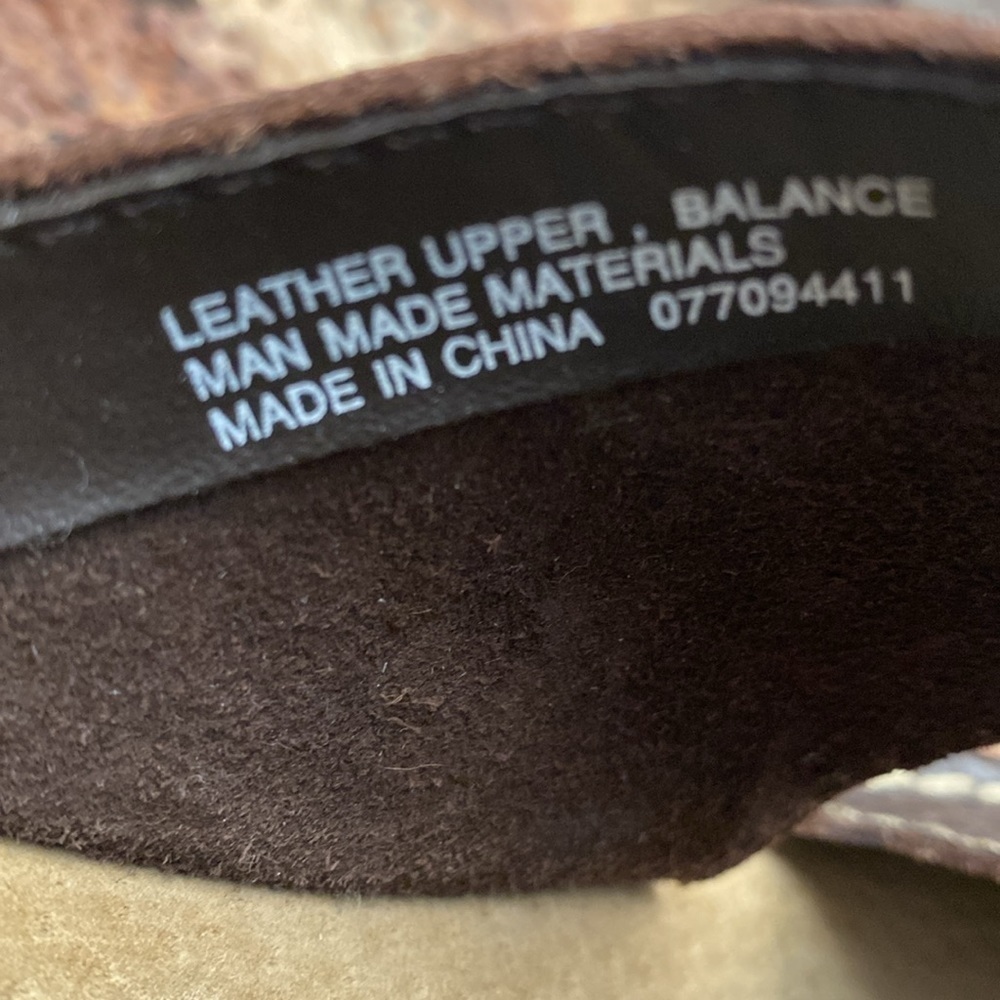 Cherokee Brown Slip On leather sandals chunky comfortable durable 9 fit like 8 - Picture 3 of 7